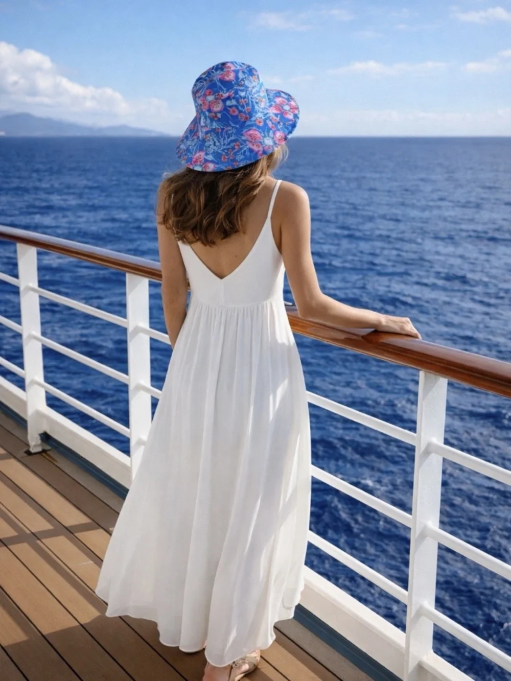 Lilly Pulitzer Blue & Pink Floral Reversible Bucket Hat
